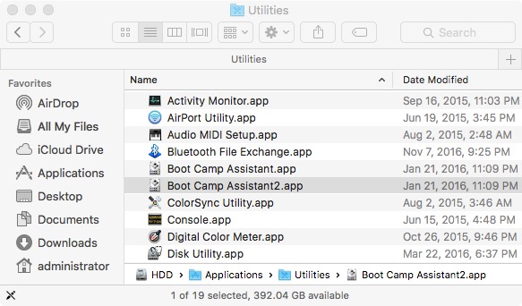 window 10 installer for mac bootcamp